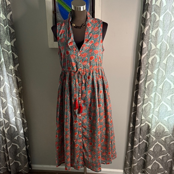 Natural Life Amelia Cotton Sleeveless Dress SZ Medium - Picture 1 of 9